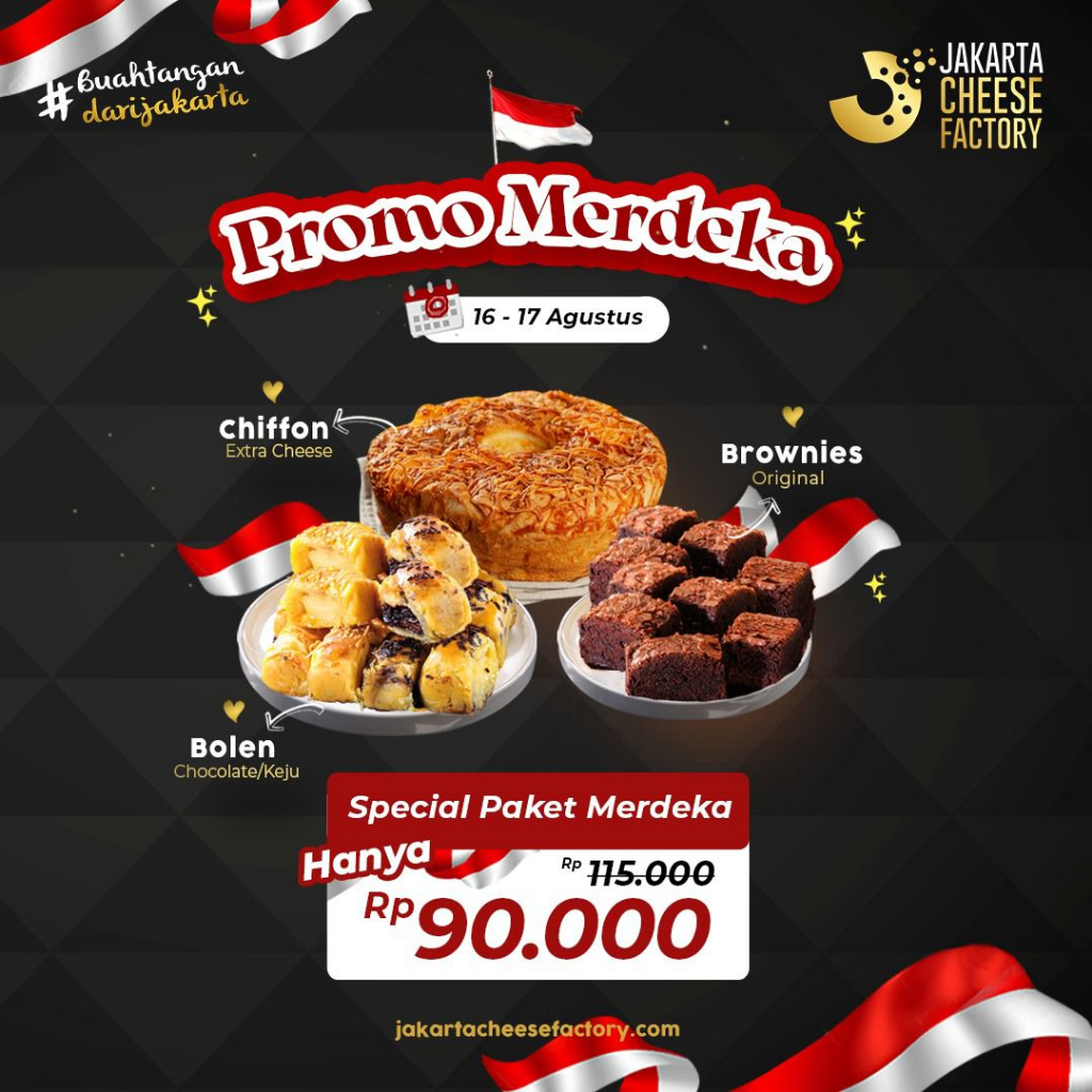 Jual Promo Kemerdekaan Jakarta Cheese Factory Shopee Indonesia