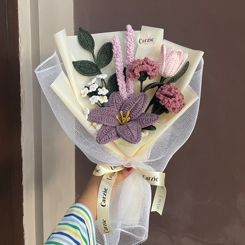 Jual Lilyza Flower Crochet Bouquet | Buket Bunga Rajut by Carzie ...