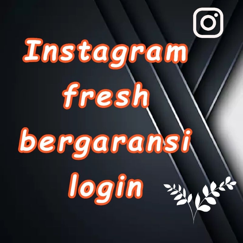Jual ig A2F ig fresh bergaransi login (Instragram) | Shopee Indonesia