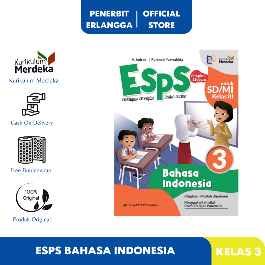 Jual ESPS B. INDONESIA SD/MI KELAS 3 KURIKULUM MERDEKA | Shopee Indonesia