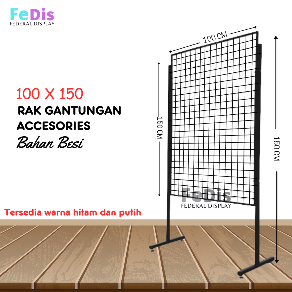Jual RAK MUNDO GANTUNGAN ACCESORIES 100 X 150 CM | Shopee Indonesia