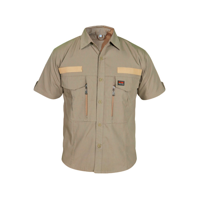 Jual TS - Kemeja Tactical W-TAC Lengan Pendek Warna Cream Bahan ...