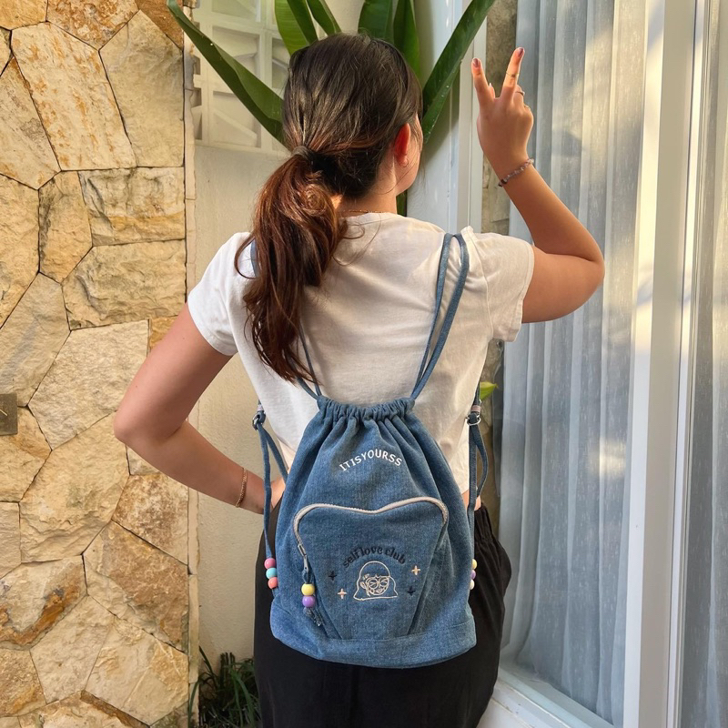 Jual Bunny Jeans Backpack | Ransel Mini | Ransel New Jeans | Shopee ...