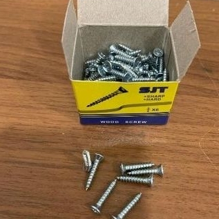 Jual SJT skrup kayu bunga 3/4×6 sekrup baut cacing 3/4x6 wood screw ...