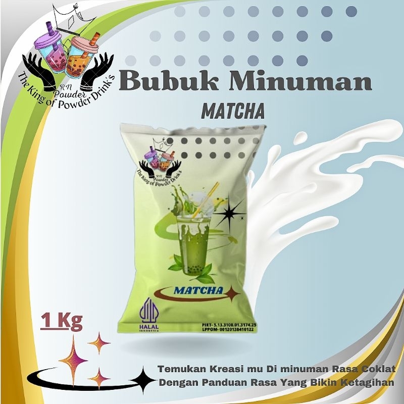 Jual Bubuk Minuman Rasa Matcha Powder Minuman 1kg Serbuk Minuman ...