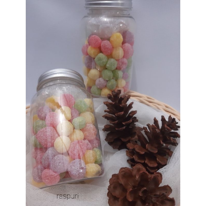 Jual permen mix fruit permen rasa buah segar free bubble + kardus ...