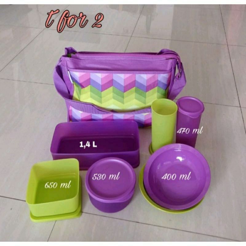 Jual new T for 2 Tupperware paket piknik(8pc) | Shopee Indonesia