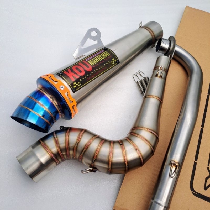 Jual Kou Mahachai Conical Exhaust Open Pipe Wave Xrm Rs Fury