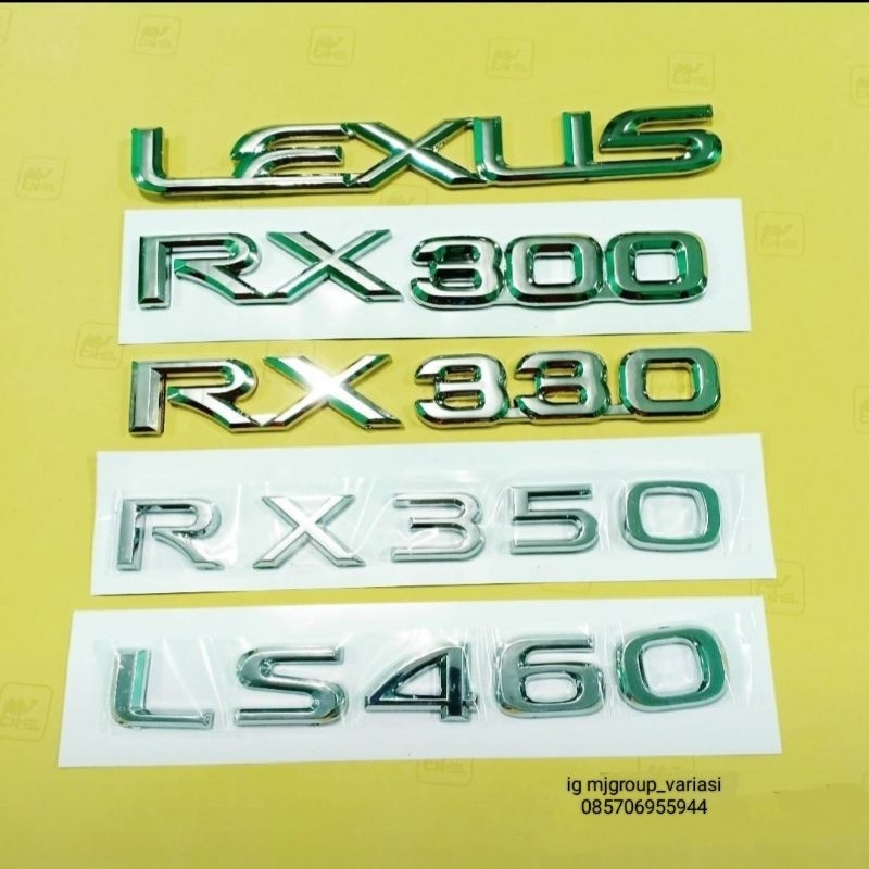 Jual Emblem mobil seri exclusive LEXUS RX300 RX330 RX350 LS460 ukuran ...