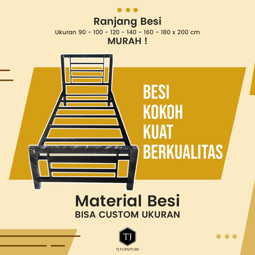 Jual Ranjang Besi Tempat Tidur Besi Divan Besi Single Bed