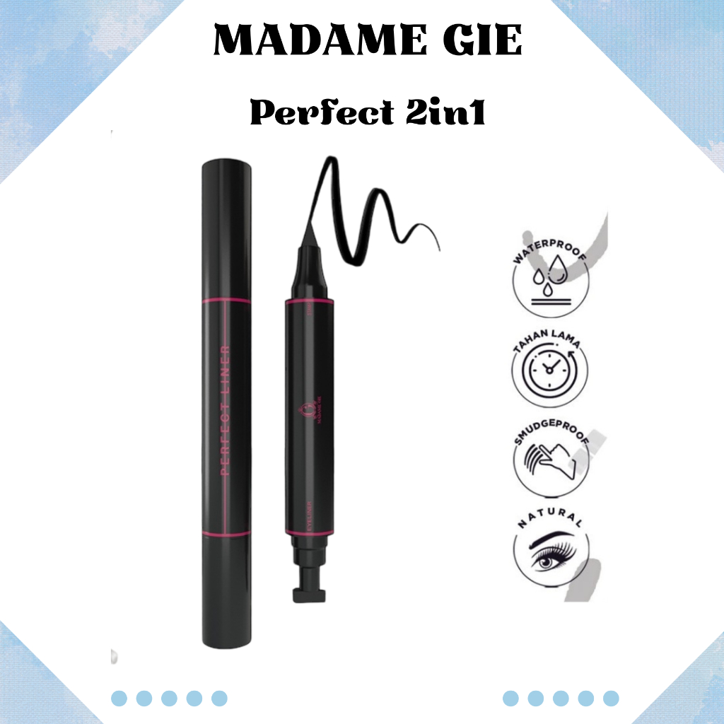 Jual Madame Gie Perfect Liner 2 in 1 Eyeliner Stamp Eyeliner