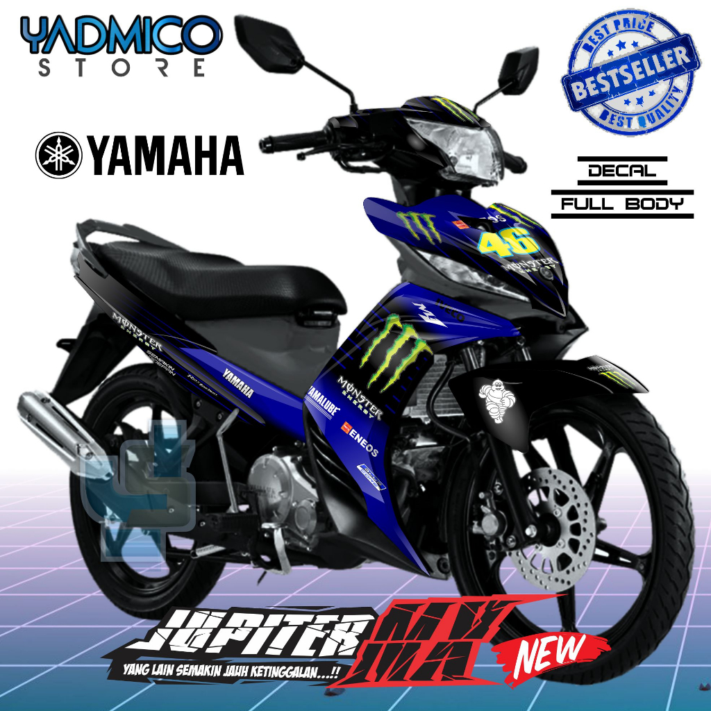 Jual Decal Jupiter MX 135 New Full Body - Stiker Motor Jupiter Mx New ...