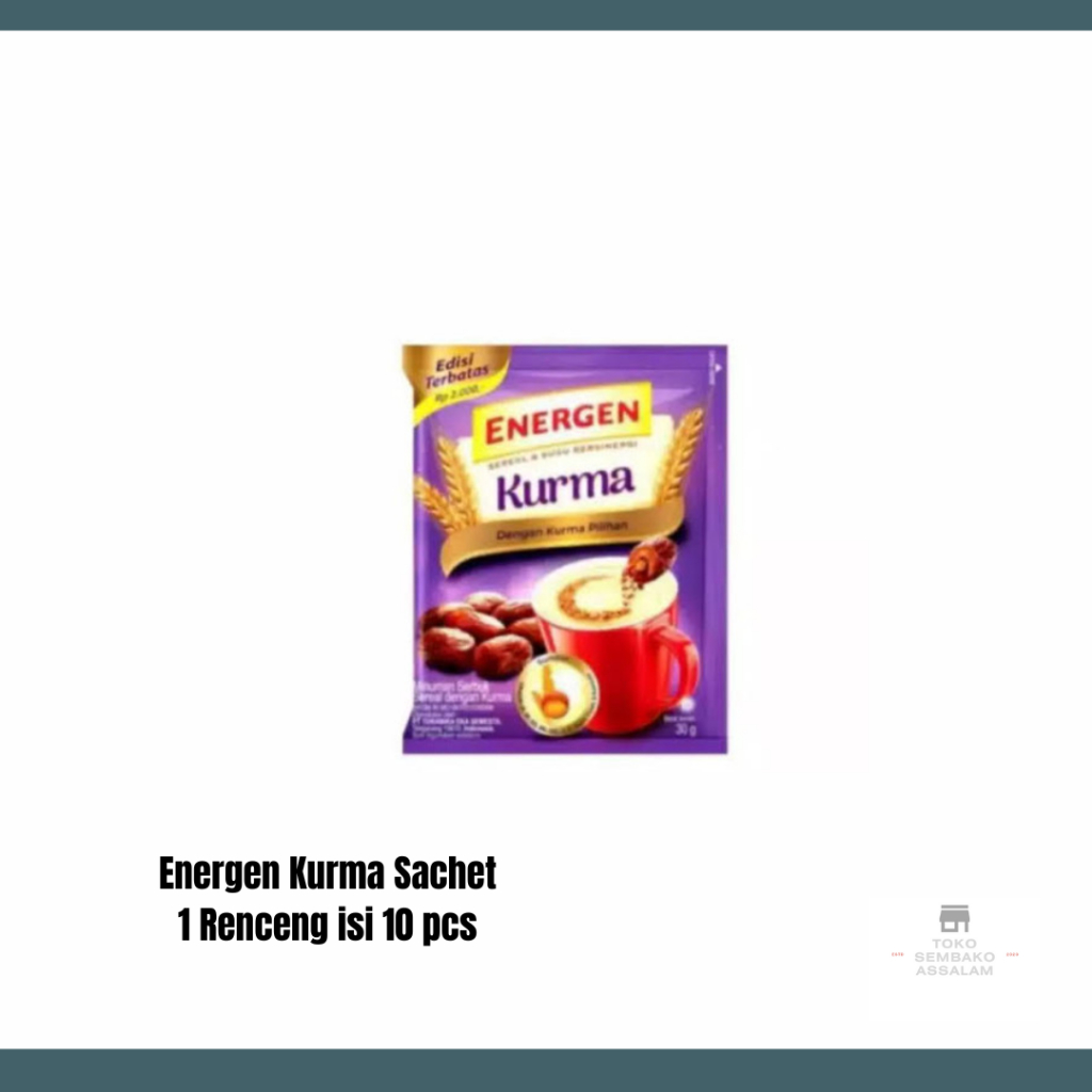 Jual Energen rasa kurma sachet / Energen kurma renceng / Energen kurma ...
