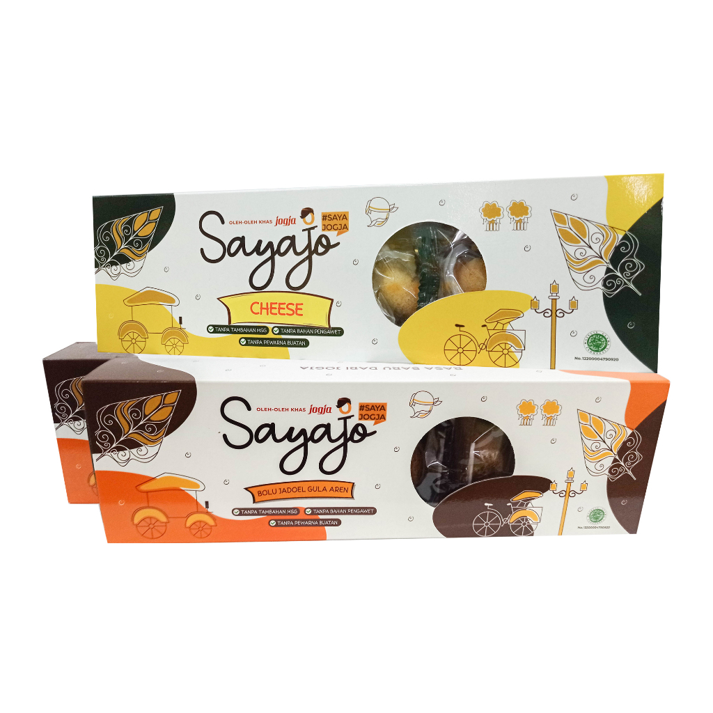Jual SayaJo Jogja Banana Cheese Travel Pack dan Bolu Jadoel Gula Aren