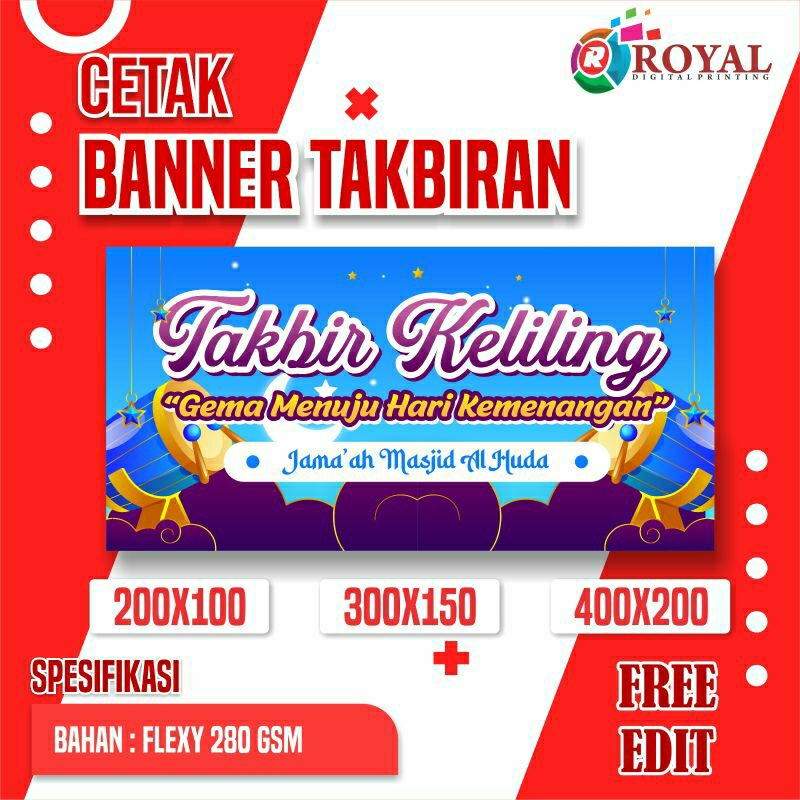 Jual SPANDUK TAKBIR KELILING | Shopee Indonesia