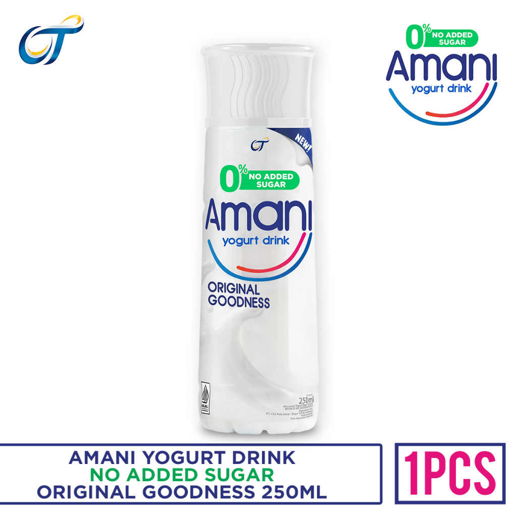 Jual AMANI Yogurt Drink No Added Sugar Original Goodness 250 ml