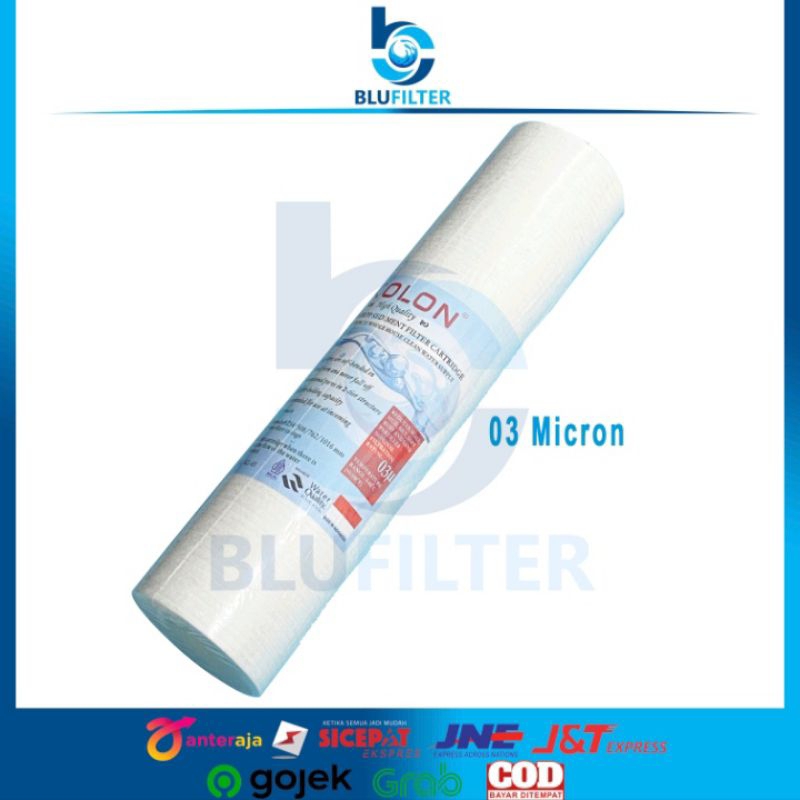 Jual Pp Filter Air Kolon Inci Micron Spun Sedimen Cartridge Saringan Air Murah