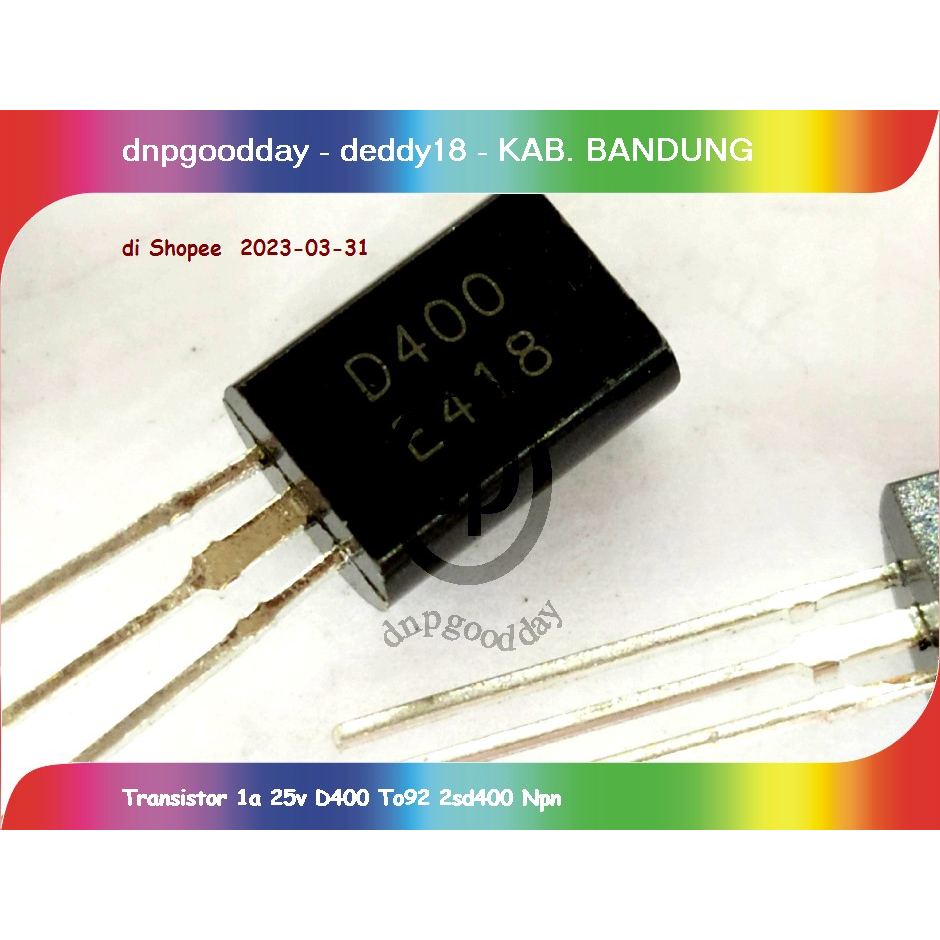 Jual Transistor 1a 25v D400 To92 2sd400 Npn Shopee Indonesia