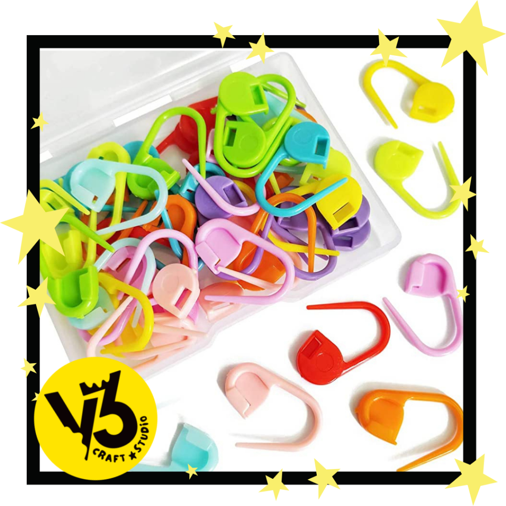 Jual Penanda Rajut / Locking Stitch Marker / Peniti Plastik | Shopee ...