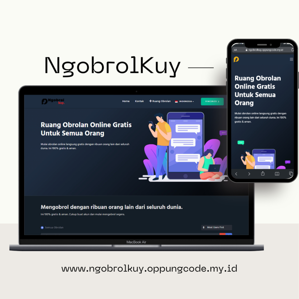 Jual Website Ruang Obrolan Grup & Obrolan Pribadi (NgobrolKuy) | Shopee ...