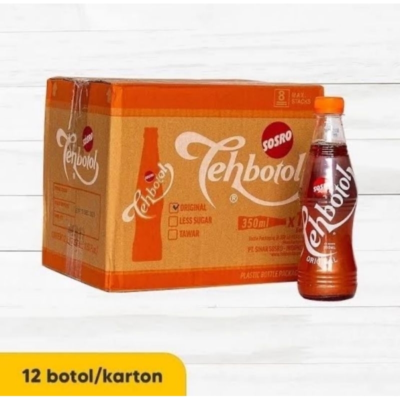 Jual Teh Botol Sosro 350 Ml 1 Dus Isi 12 Shopee Indonesia 6433