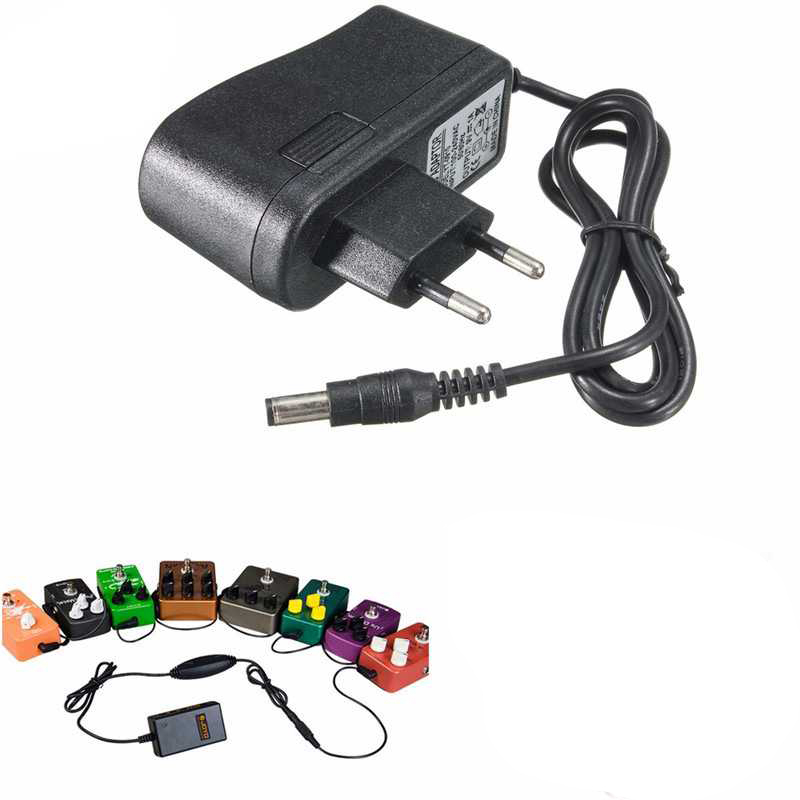 Jual Adaptor 9V 1A Adaptor Pedal Efek Gitar Distorsi 9V 1A 5mm Adaptor ...