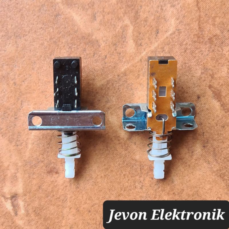 Jual DPDT 6 kaki 2x3 Switch Saklar 6 p pin Push Button 6p | Shopee ...