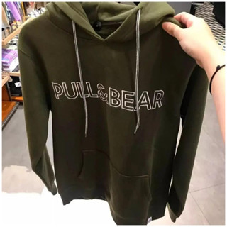 COD Jaket Hoodie Pull Bear Bordir Swater Hoodie Pull Bear Hijau Army Distro Logo Texs Pull Bordier Premium Unisex
