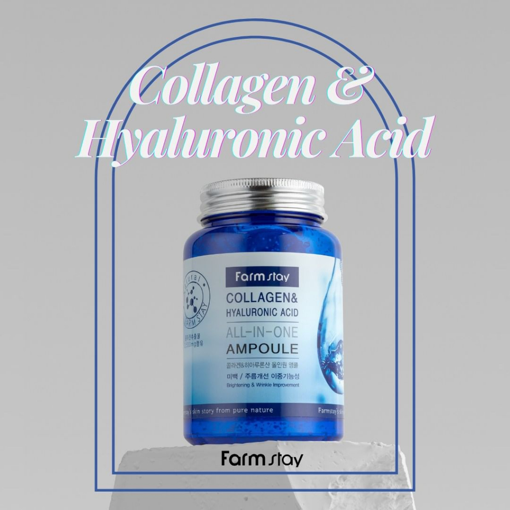 Jual FARMSTAY Collagen&Hyaluronic Acid All-In One Ampoule 250ml ...