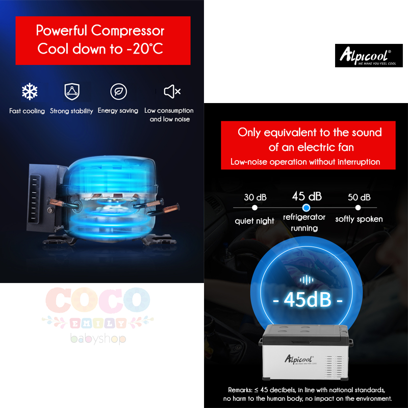 Jual ALPICOOL 2022 New C Series Car Home Refrigerator C9-C75 Kulkas ...