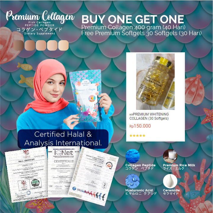 Jual PREMIUM COLLAGEN BIRU JAPAN 400gr | Shopee Indonesia