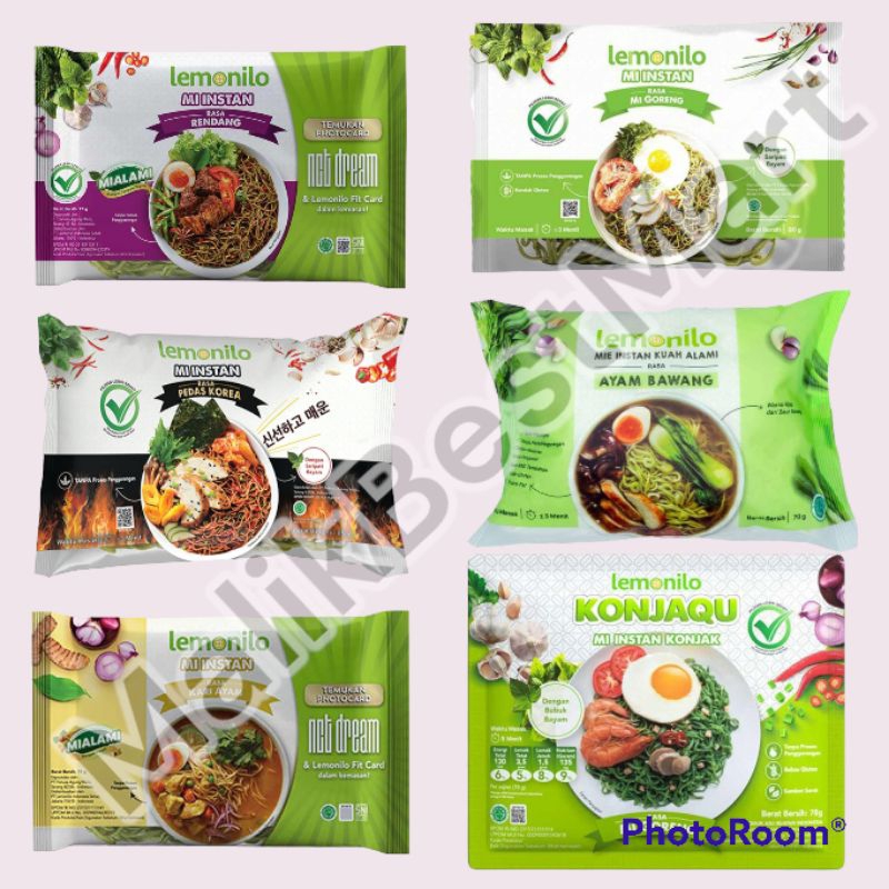 Jual Lemonilo Mie Instan All Varian | 6 Varian | Shopee Indonesia