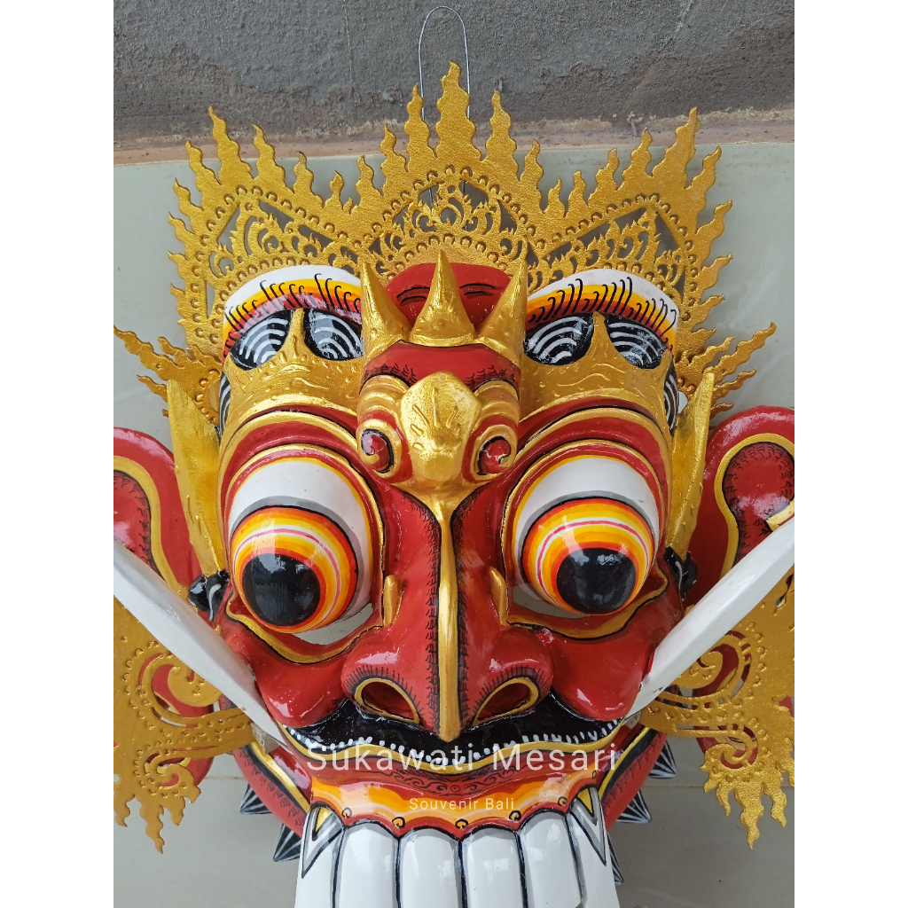 Jual Topeng Tapel Rangda Bali Halus Jumbo Kualitas Pentas Lengkap ...