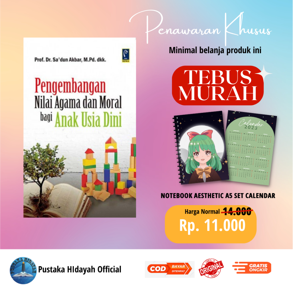 Jual Buku Pengembangan Nilai Agama Dan Moral Bagi Anak Usia Dini Sa