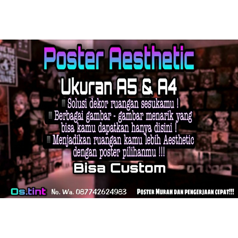 Jual Poster Dinding Aesthetic | Shopee Indonesia