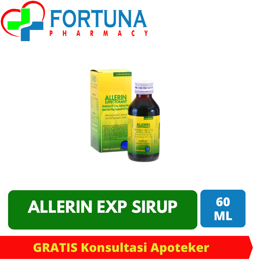 Jual ALLERIN EXPECTORANT SIRUP 60 ml Shopee Indonesia