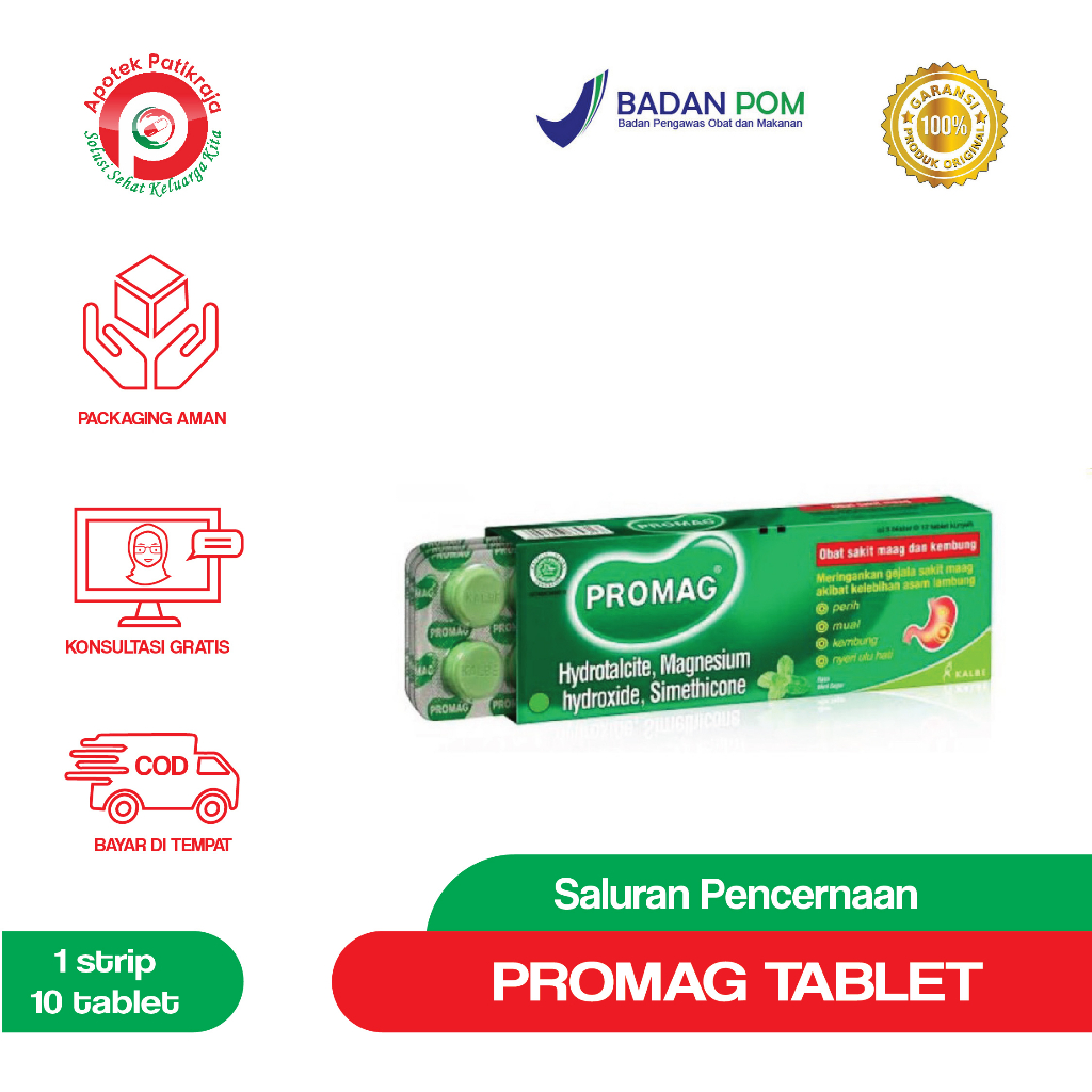 Jual PROMAG TABLET STRIP ISI 10 TAB | Shopee Indonesia