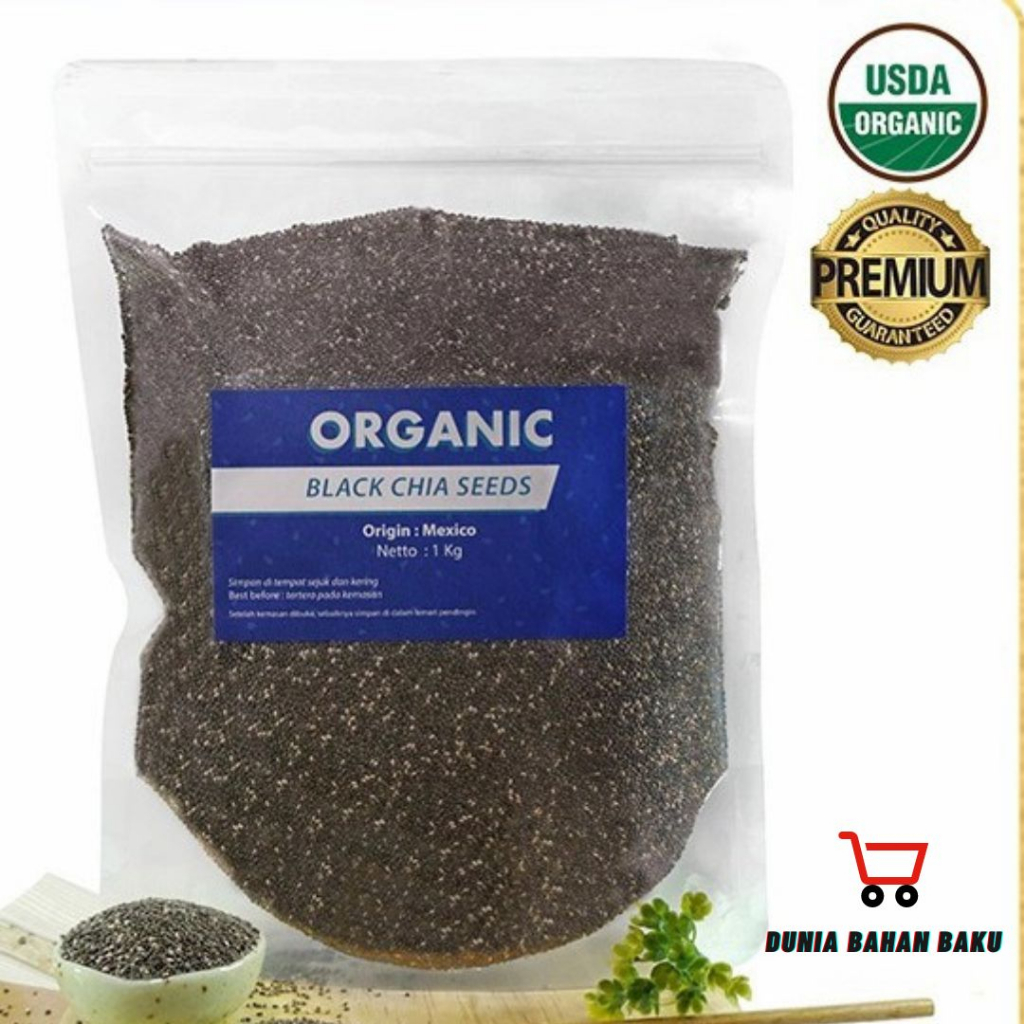 Jual Organic Black Chia Seed Mexico / Chia Seed Organik | Shopee Indonesia