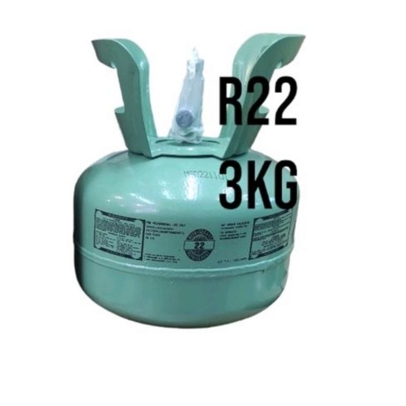 Jual FREON REFRIGERANT R 22 3 KG SEGEL PABRIK TABUNG DAN ISI 3 KG NETTO