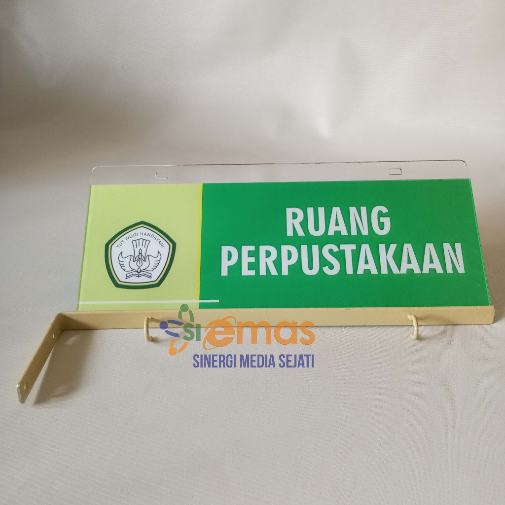 Jual Akrilik Papan Gantung Ruang Perpustakaan Akrilik Papan Nama