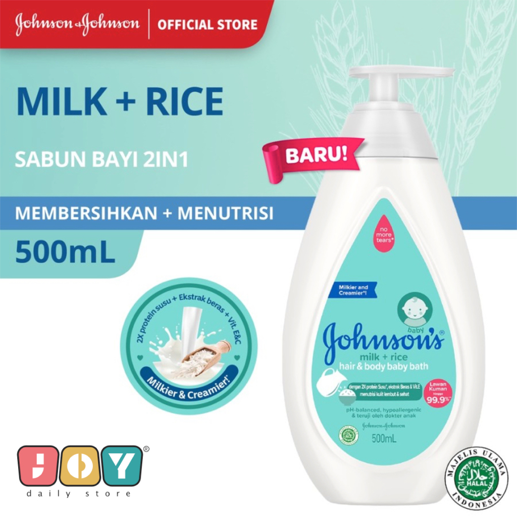 Jual JOHNSON'S Milk+Rice Hair & Body Baby Bath - Sabun Bayi 2in1 ...