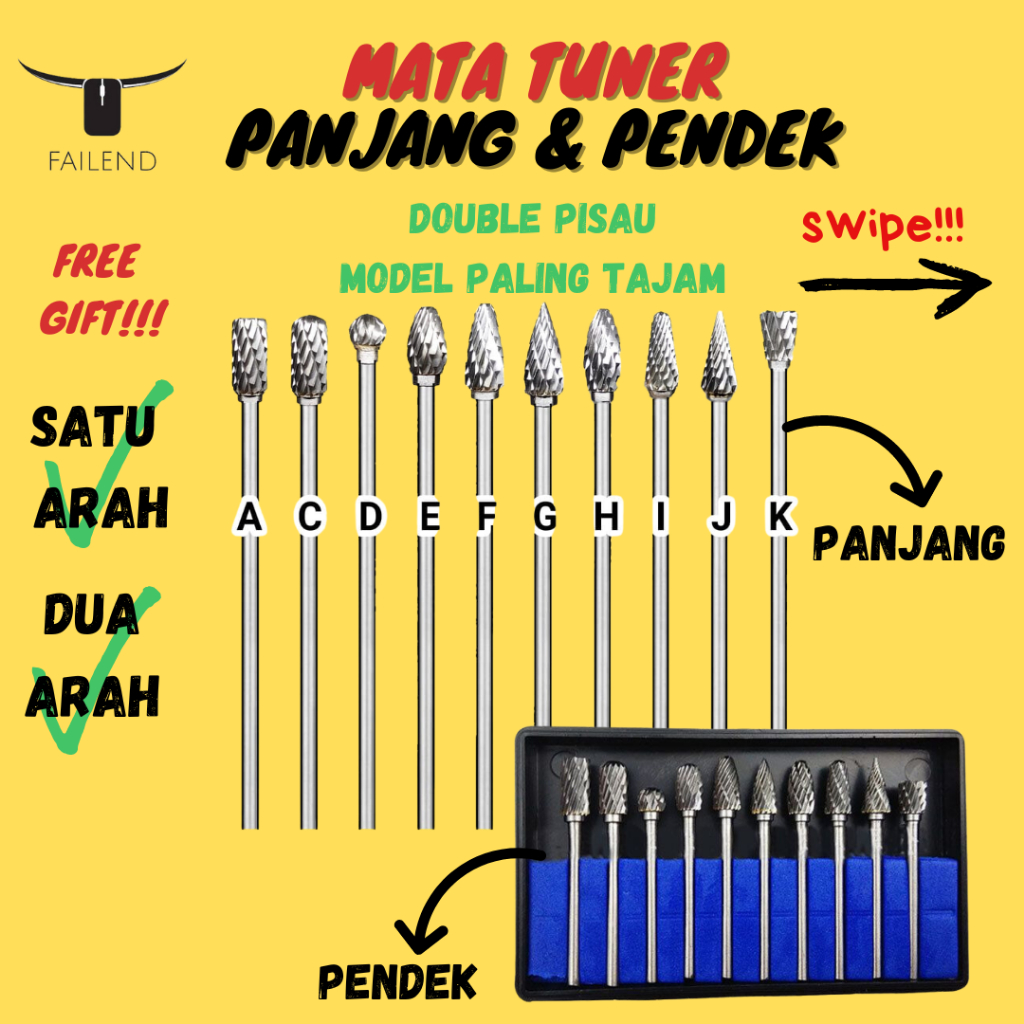 Jual Mata Bor Tuner Panjang Cm Tunner Pendek Cuner Cunner Porting Mm