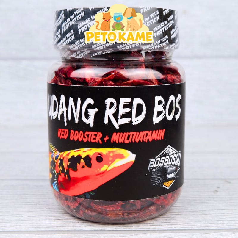 Jual Bos Bos Qu UDANG RED BOS | Pakan Ikan Channa Maru Auranti Limbata ...
