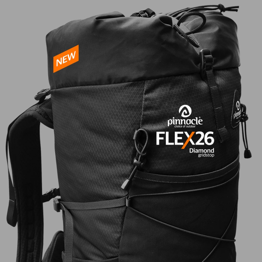 Jual Pinnacle Pro Official Flex 26L Backpack Diamond Gridstop - Black ...