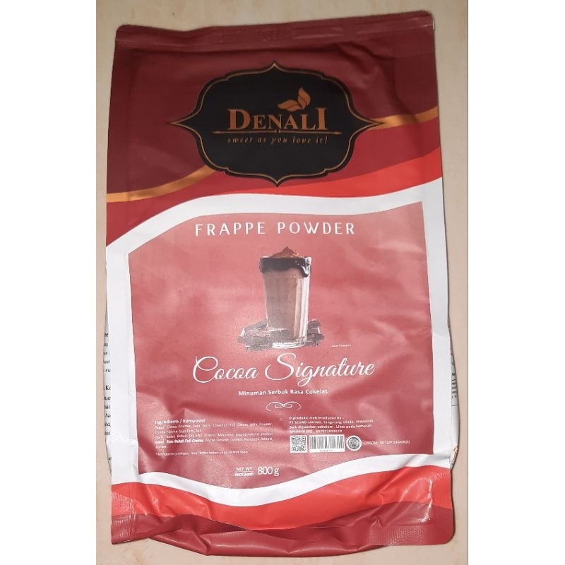 Jual Denali / DenalI frappe powder COCOA SIGNATURE 800 gram ( minuman ...