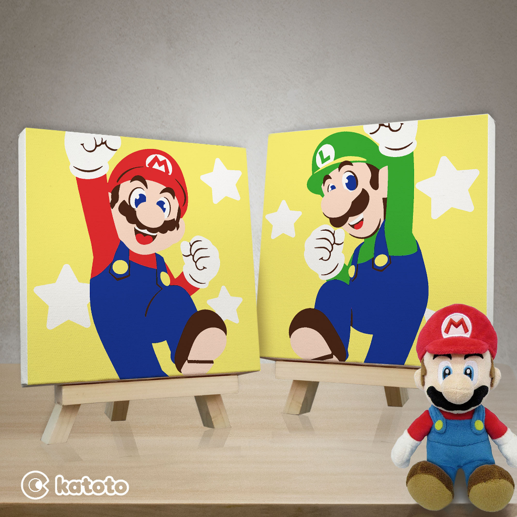 Jual PAINT BY NUMBERS MARIO VIDEO GAME PAINTING KIT BY NUMBER KANVAS