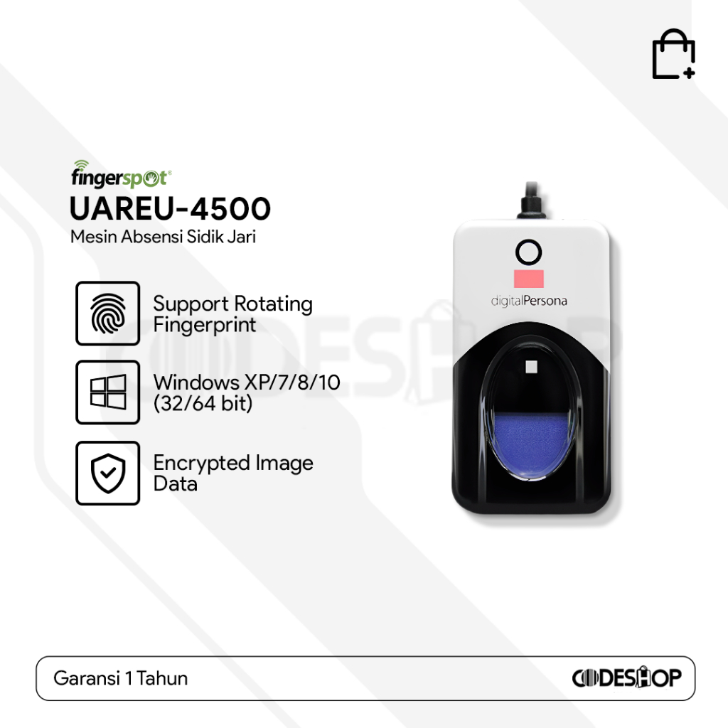 Jual Mesin Absensi Fingerprint Fingerspot U are U 4500 Flexcode HID ...
