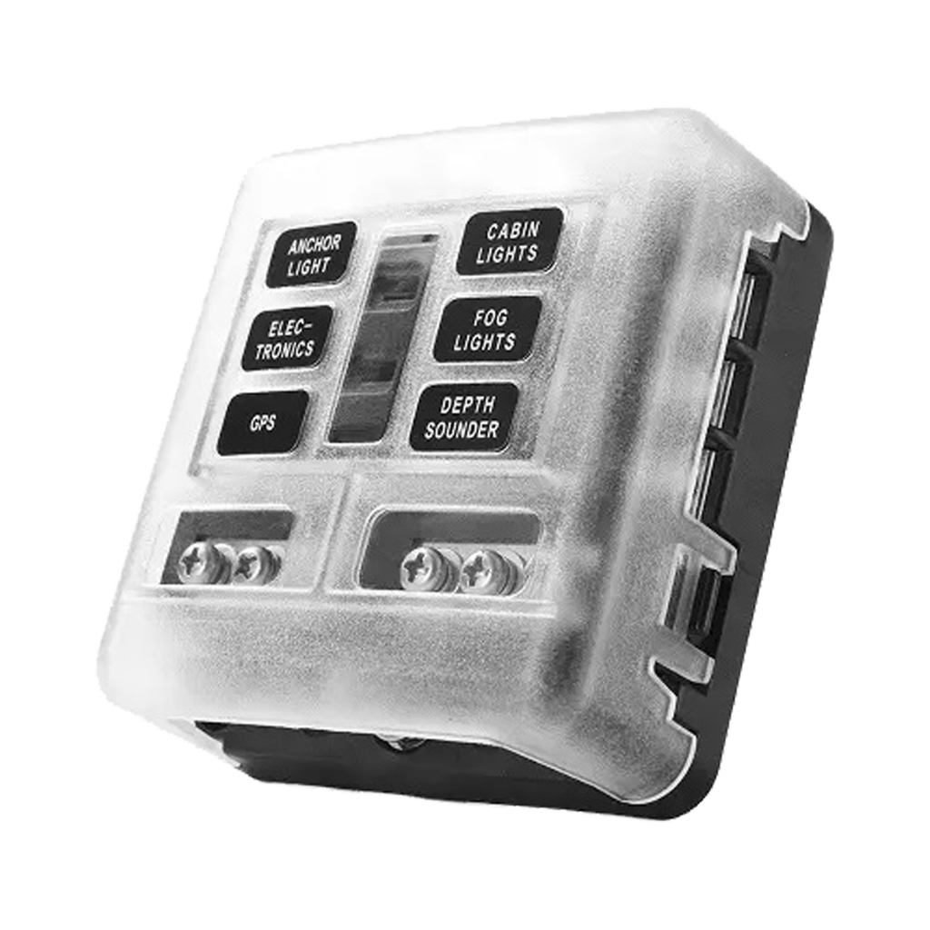 Jual Blade fuse box holder box sekring 6 slot dengan LED indikator