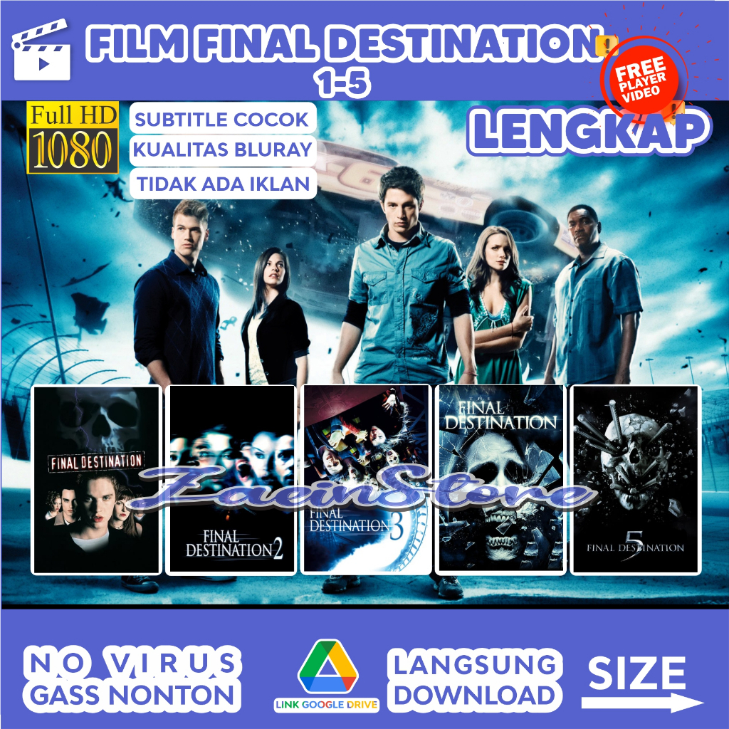 Jual FINAL DESTINATION COMPLETE LENGKAP 1-6 BLURAY Final Destination ...