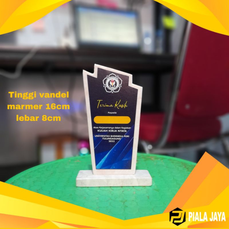 Jual Piala Plakat Marmer Wisuda Tk Plakat Mungil Penghargaan Shopee